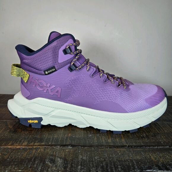 NEW Hoka One One Trail Code GTX Womens Size 7.5 B Hiking Shoes Purple Amethyst - Picture 5 of 12